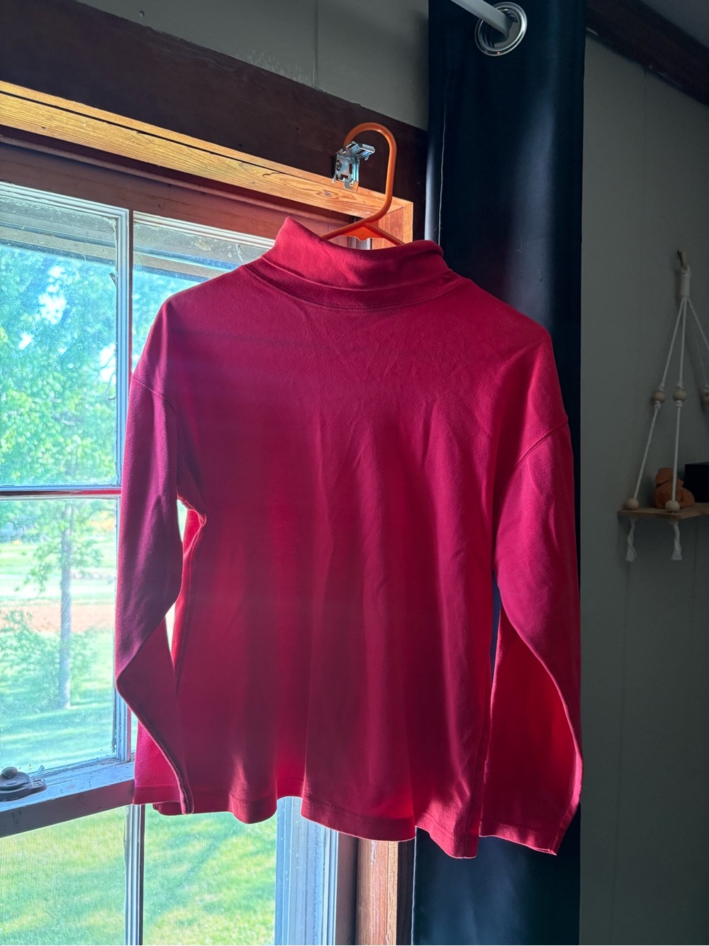 American Eagle Outfitters Pink-Red Turtleneck Top